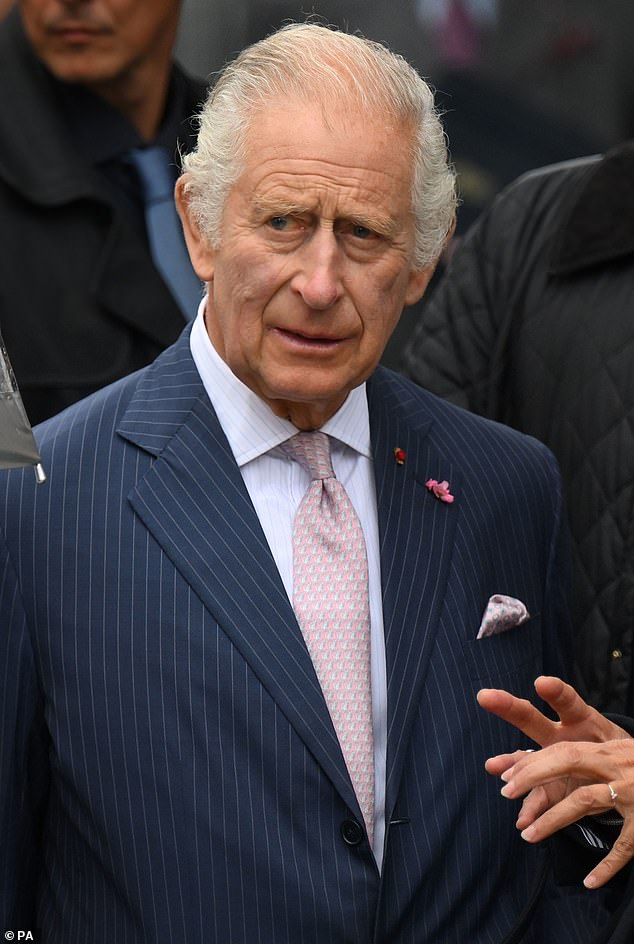 The Duke of Sussex was given the chance to stay at Balmoral with his father Charles, pictured in France this week, on the anniversary of the Queen's death on September 7