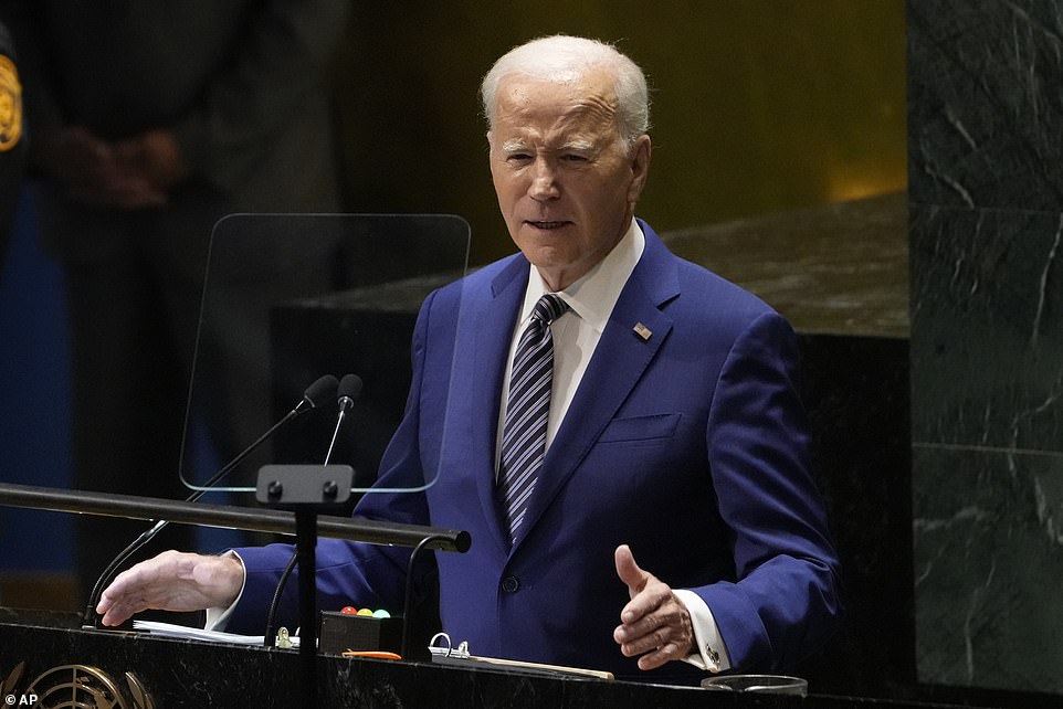 Biden has not taken any questions from the press since arriving in New York on Sunday evening.  He celebrated his granddaughter Finnegan's birthday — and crashed another birthday party in the process — at the chic Il Cantinori, along with daughter Ashley and first lady Jill Biden.