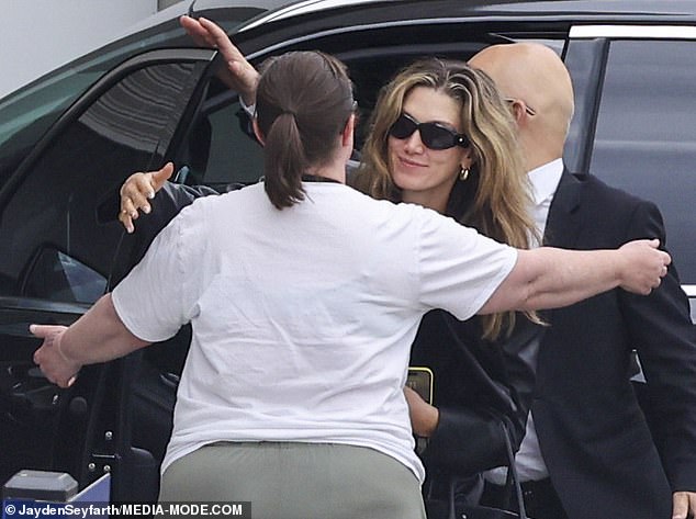 At one point, Delta was seen hugging a female crew member outside the venue, presumably after congratulating the singer-songwriter on her upcoming nuptials.