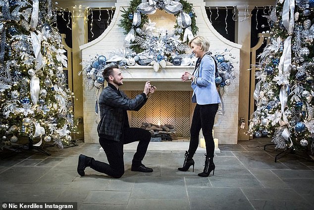 Kerdiles proposed to Savannah on Christmas Eve in 2018 after dating for more than a year