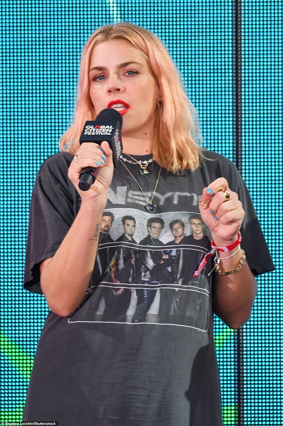 Participant: The busy Philipps wore a vintage NSYNC T-shirt as she attended the event