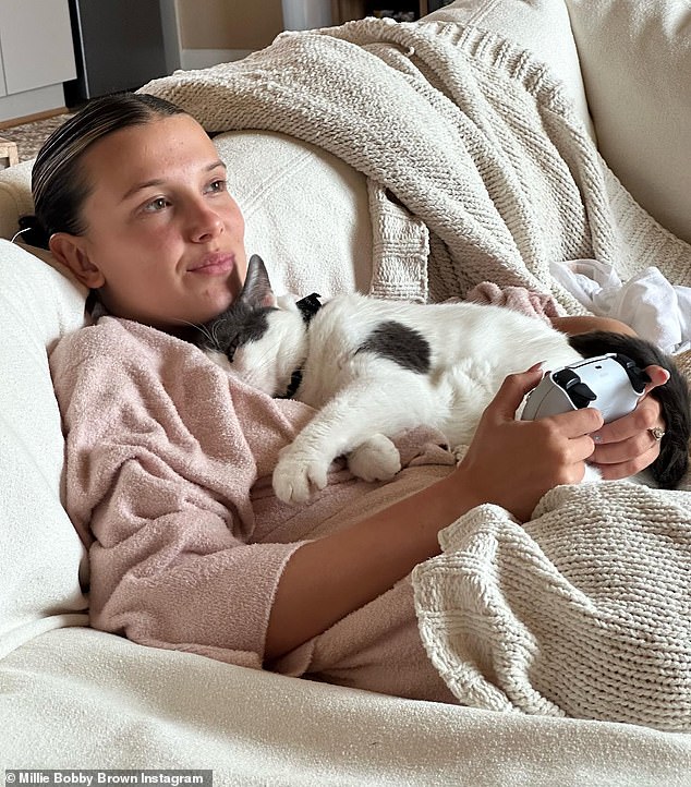 Animal Lover: The Stranger Things star often shares photos of her many pets on social media