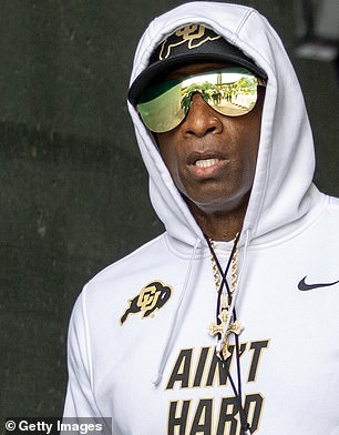 Colorado Buffaloes head coach Deion Sanders