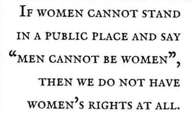 The quote (photo) that Mr Wright posted was from Helen Joyce, a gender critical journalist