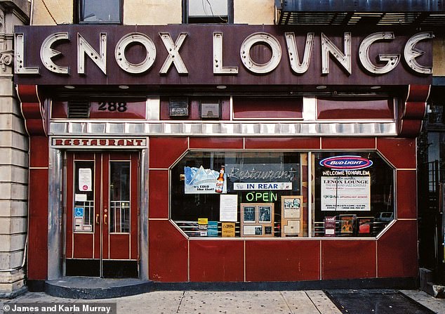 Lenox Lounge, a long-standing bar in Harlem on Malcolm X Boulevard between west 124th and 125th.  Known for its maximalist decor, among other things, the lounge closed in 2012 and the building was demolished in 2017