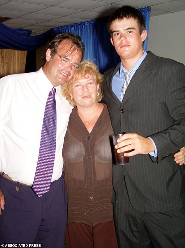 Federal prosecutors have obtained an email from the account Van der Sloot (pictured with his parents) used to contact Holloway's family, describing what happened after she went missing.