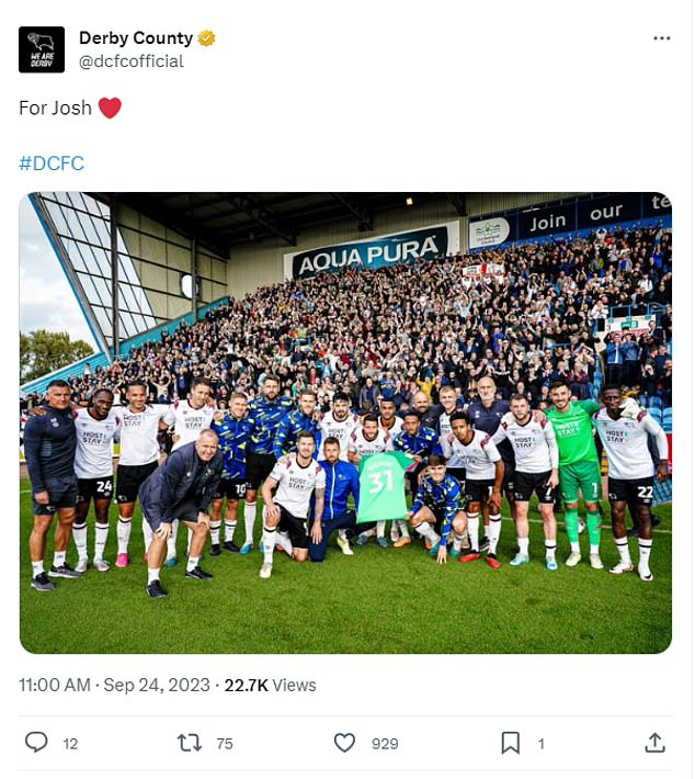 1695556868 897 Tragedy for Derby County star Josh Vickers 27 as wife