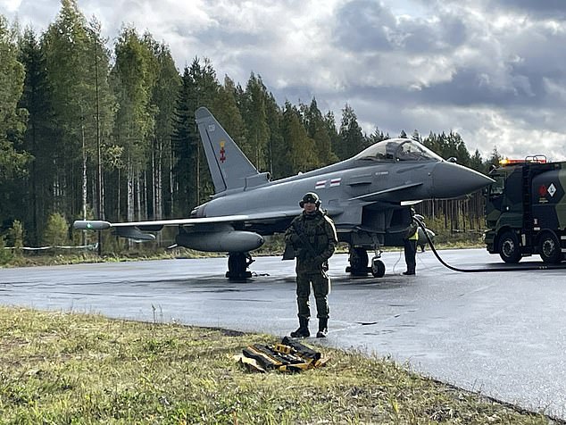 A small number of RAF personnel were on the ground to refuel and maintain the aircraft so that they could continue to operate