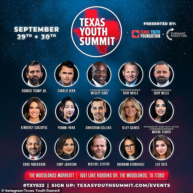 The current list of speakers for the conference, which will take place outside Houston in late September, no longer includes the face and name of Rep. Lauren Boebert