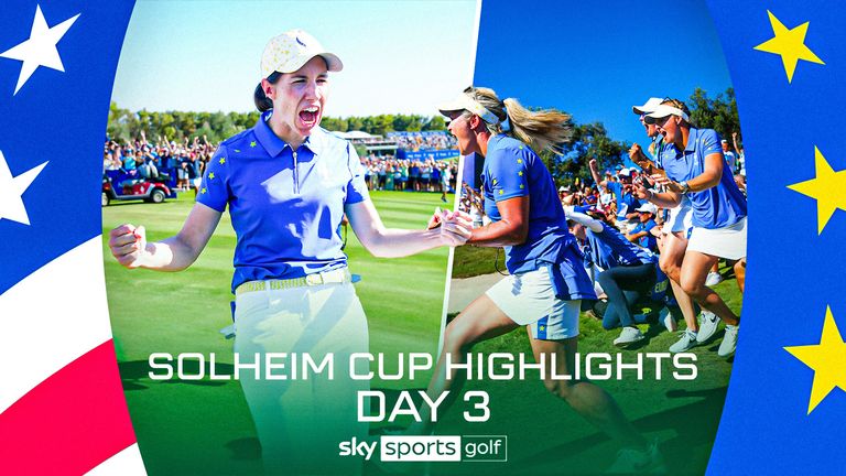 The best of the action from day three of the Solheim Cup at Finca Cortesin in Spain.