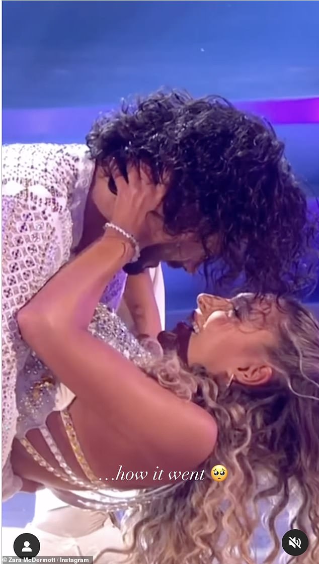 How it went down: The former Love Islander, 26, has been busy in recent months rehearsing for the live shows with her partner Graziano Di Prima, 29