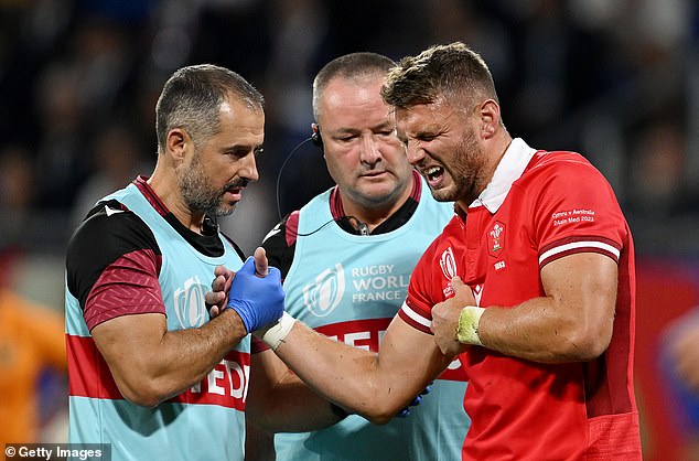 Wales' number 10 Dan Biggar left early in the first half with a shoulder injury but his presence was not missed