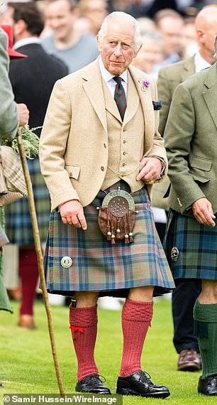 King Charles III wore his own tartan at the Braemar Gathering this month