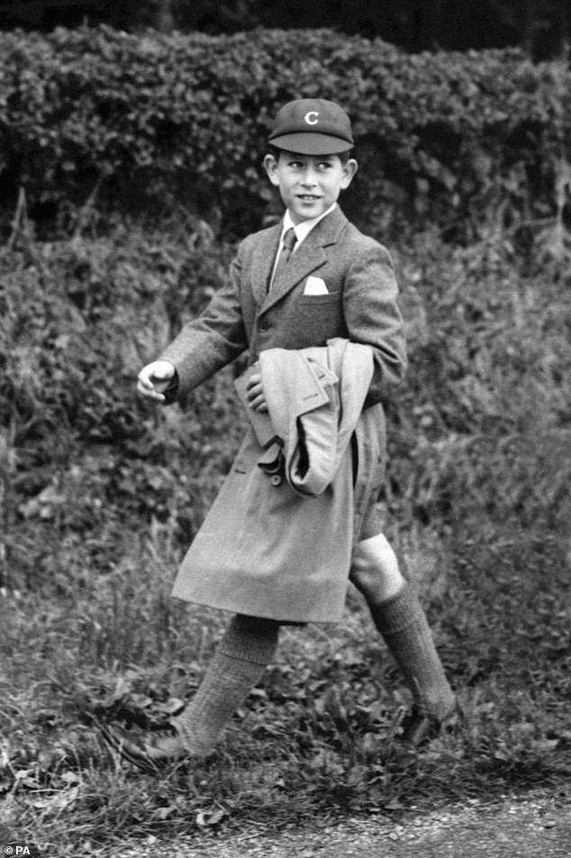 Prince Charles, starting his first day at Cheam School, wrote and cried every day in his letters to 'Mipsy', his governess