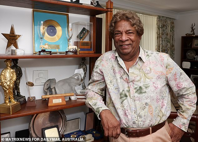 Kamahl, at home next to the presentation of awards from his singing and performing careers, says he will not return to the 