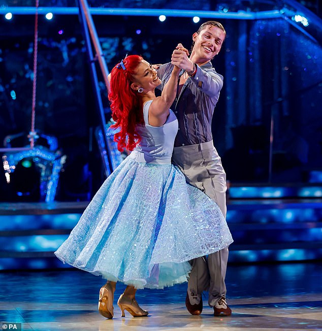 The first of many, the pair gave an emotional first performance in the ballroom, dancing the foxtrot as they flew across the dance floor to McFly's All About You