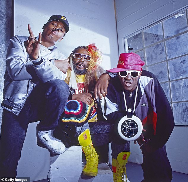 Iconic Status: Public Enemy's influence over the years in rap and hip-hop culture saw them inducted into the Rock And Roll Hall Of Fame in 2013;  they can be seen in 1989