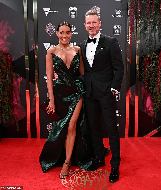 The pair posed together on the red carpet and made a glamorous entrance at the coveted awards ceremony