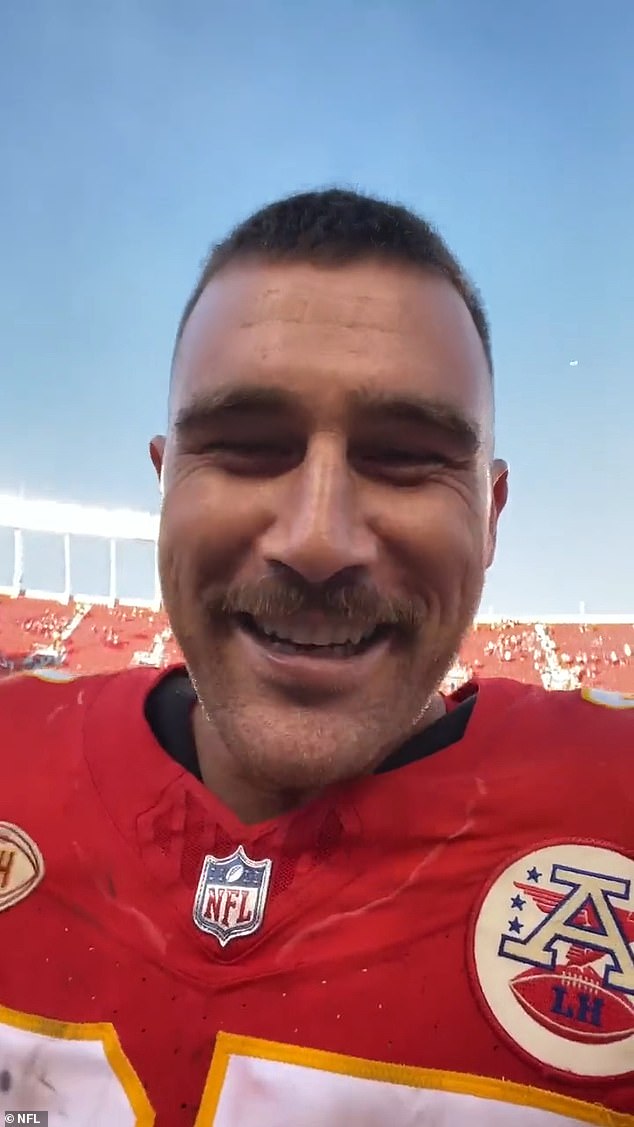 The biggest catch of his career: After cheering on Kelce for his impressive victory, they reportedly enjoyed dinner and a night out with his mother, Donna, until 2 a.m.