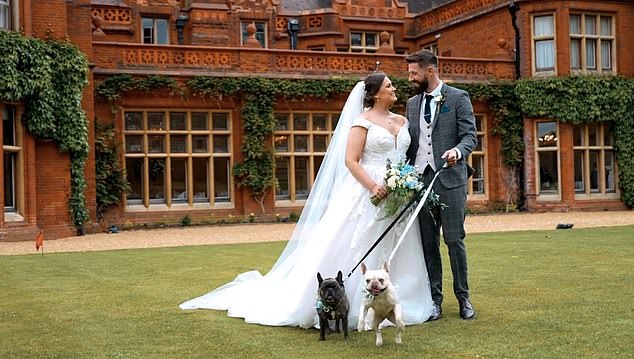 In an emotional social media post, Josh uploaded a photo with Laura on their wedding day