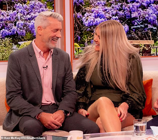 Happy: The postman, 58, appeared on Good Morning Britain on Monday with his new love Janey Smith, who he met on the show to discuss his journey