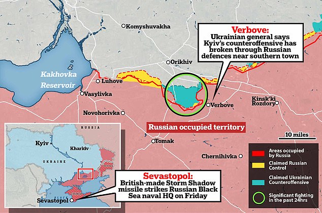 1695639278 964 Ukrainian troops break through Russian defences in key battleground days