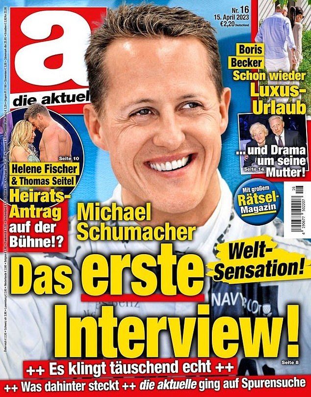 German magazine Die Aktuelle claimed to have an 'exclusive interview' with Michael Schumacher