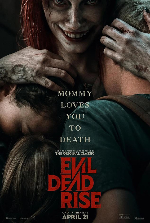 Help me!  Evil Dead Rise, the fifth in the Evil Dead series, follows the story of Beth, a mother of three, who visits her sister Ellie in LA, after which she discovers a book that raises demons from her apartment building - leading to a fight for survival