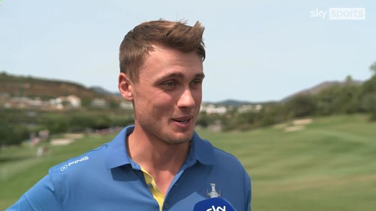 Ludvig Åberg says he's feeding off the Solheim Cup energy as he prepares to compete in next week's Ryder Cup in Rome