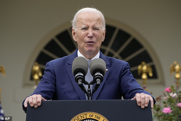 According to the poll, Biden will trail former President Trump in a theoretical 2024 contest. The two men are the frontrunners for their party's nomination for president