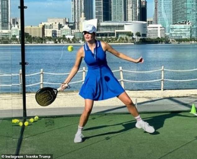 The mother of three, 41, looked every inch an athlete as she shot down the sun-drenched waterside course