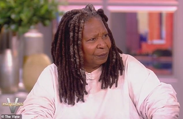 Whoopi Goldberg looked at Sunny strangely while talking about a Prince Albert piercing