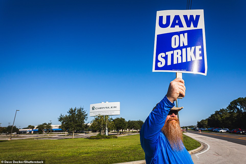 'I will not enter into negotiations from here.  This is for the parties to negotiate,” she said.  She said the UAW “should have a record deal” to match the company's profits.  She also brushed off a question about former presidents who have acted as mediators in resolving strikes, fearing that labor action could drag on and damage the economy.  She pushed back when asked whether Biden's trip, announced late last week, had anything to do with former President Donald Trump's decision to meet with striking workers in Michigan on Wednesday.