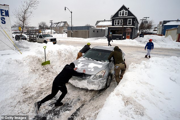 Buffalo, New York was hit with more than 120 inches of snow last winter.  Forecasters say there is a 70 percent change.  El Niño will be 'strong' this year - making the northern US generally drier and warmer than normal - and at the same time the US Gulf Coast and the Southeast will experience wetter periods than normal and flooding has increased.