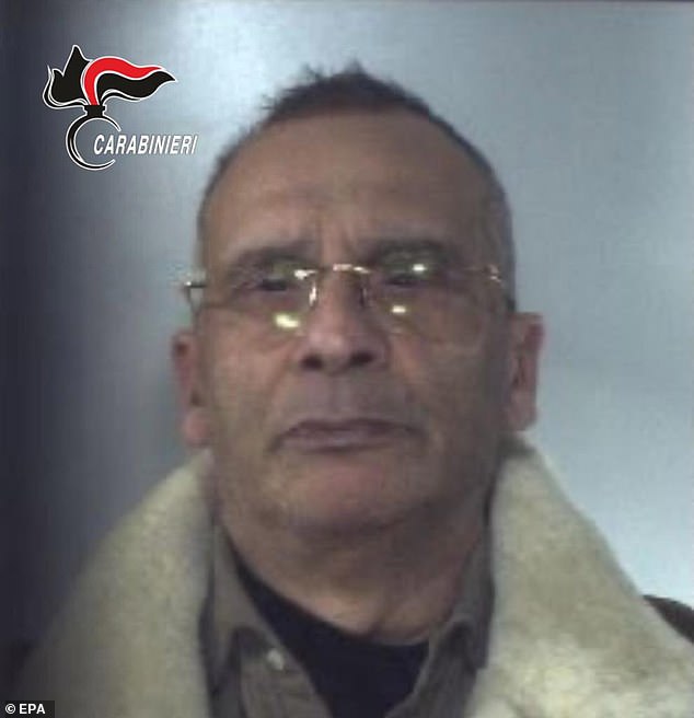 A mugshot made available by Italy's Carabinieri shows mafia boss Matteo Messina Denaro, Italy's most wanted man, after his arrest in Palermo in January