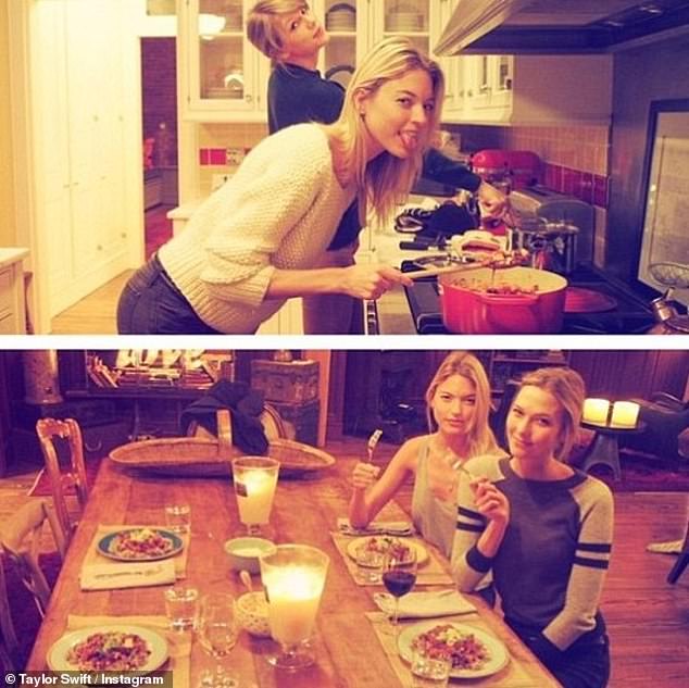 Her location: Swift seen with friends in 2015 at her Tribeca mansion