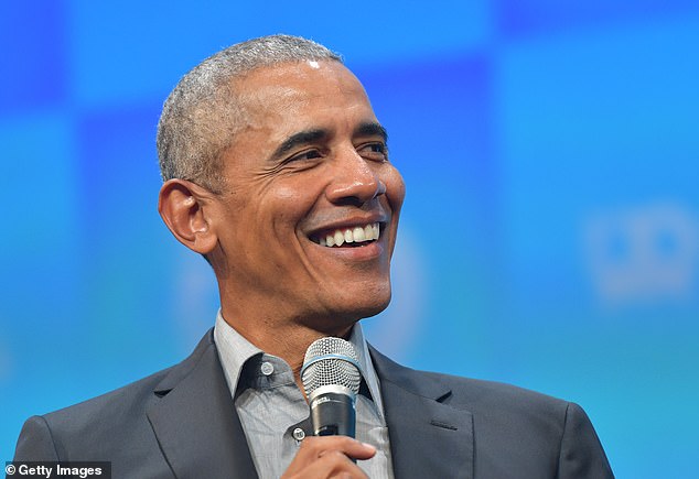 Former US President Barack Obama speaks during the opening of the Bits & Pretzels meeting on September 29, 2019 in Munich