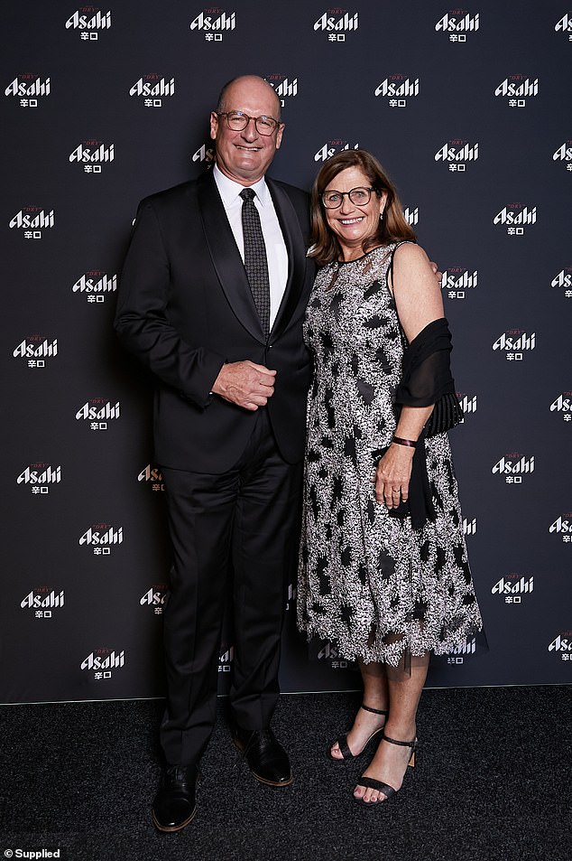 Former Sunrise host David Koch and his wife Libby also continued to party late into the night