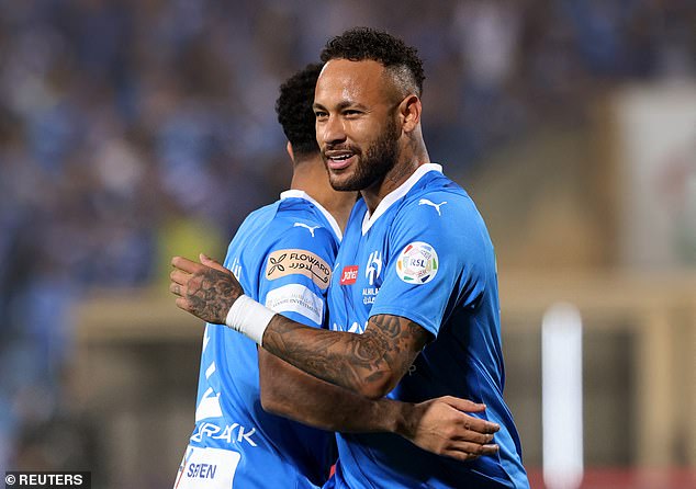 The 31-year-old (right) made his long-awaited debut for Al-Hilal last week after returning from a long spell on the sidelines with an injury.