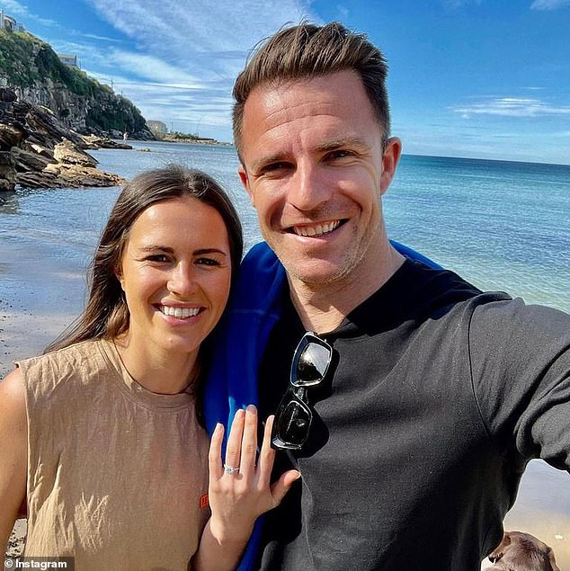 The couple was engaged for two years after Liubinskas popped the question in July 2021