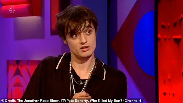 Also present at the party was rock star Pete Doherty, who was the drug-addicted on-off boyfriend of model Kate Moss at the time, with whom he dated between 2005 and 2007.