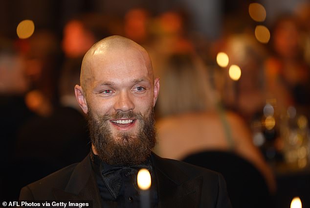 Demons skipper Max Gawn enjoyed himself on the AFL's glitziest night