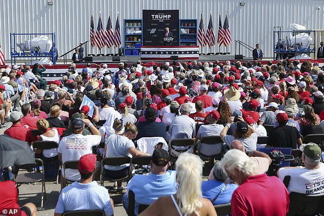 Former President Donald Trump returned to the campaign trail on Monday, holding an event in Summerville, South Carolina, where he devoted parts of his speech to the Washington Post and ABC News poll that showed him ahead by 10 points