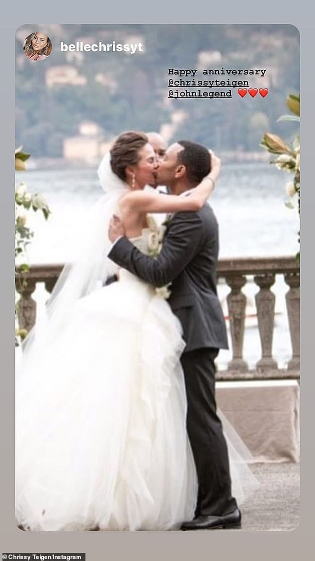 Second time: The 37-year-old multihyphenate — who just renewed her vows with Legend — told the publication she wished she had written her vow to her husband the first time;  a fan page recently posted a throwback photo from their 2013 wedding, which Chrissy reshared on Instagram