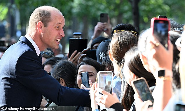 William will travel to another Earthshot Prize outing in Singapore in November.  Will Kate accompany him?  In the photo: Prince William in New York