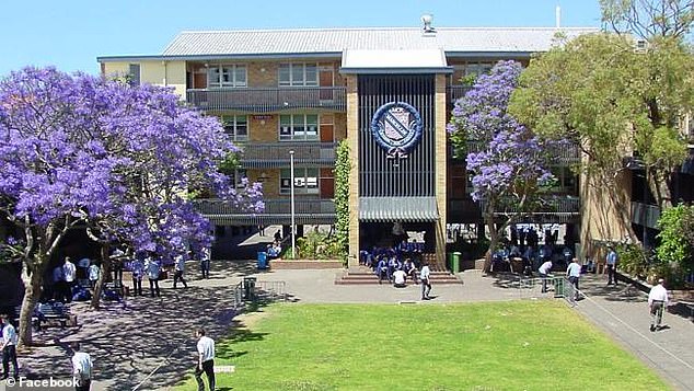 The woman's 12-year-old son, who attends Marcellin College (pictured), said she feared for her safety during one episode after a driver behind her kept honking 