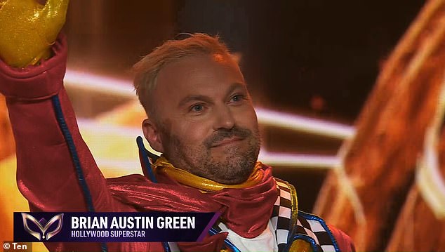 The current season of The Masked Singer Australia has unmasked Shane Warne's daughter Summer, veteran news anchor Sandra Sully and 90210 star Brian Austin Green (pictured)