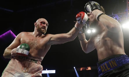 Tyson Fury overcame a nasty cut against Otto Wallin in September 2019