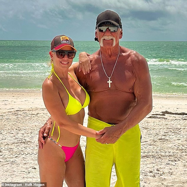 Low profile: The pair have kept a relatively low profile throughout their romance, with Hogan sparingly sharing photos with Daily on social media, while her Instagram is set to private