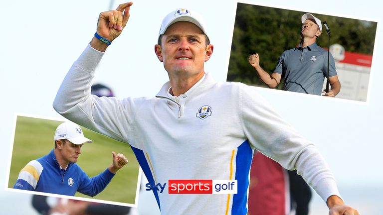 As Team Europe prepares to take on Team USA in the Ryder Cup at Marco Simone Golf & Country Club, check out Justin Rose's best shots from his previous five Ryder Cup appearances.